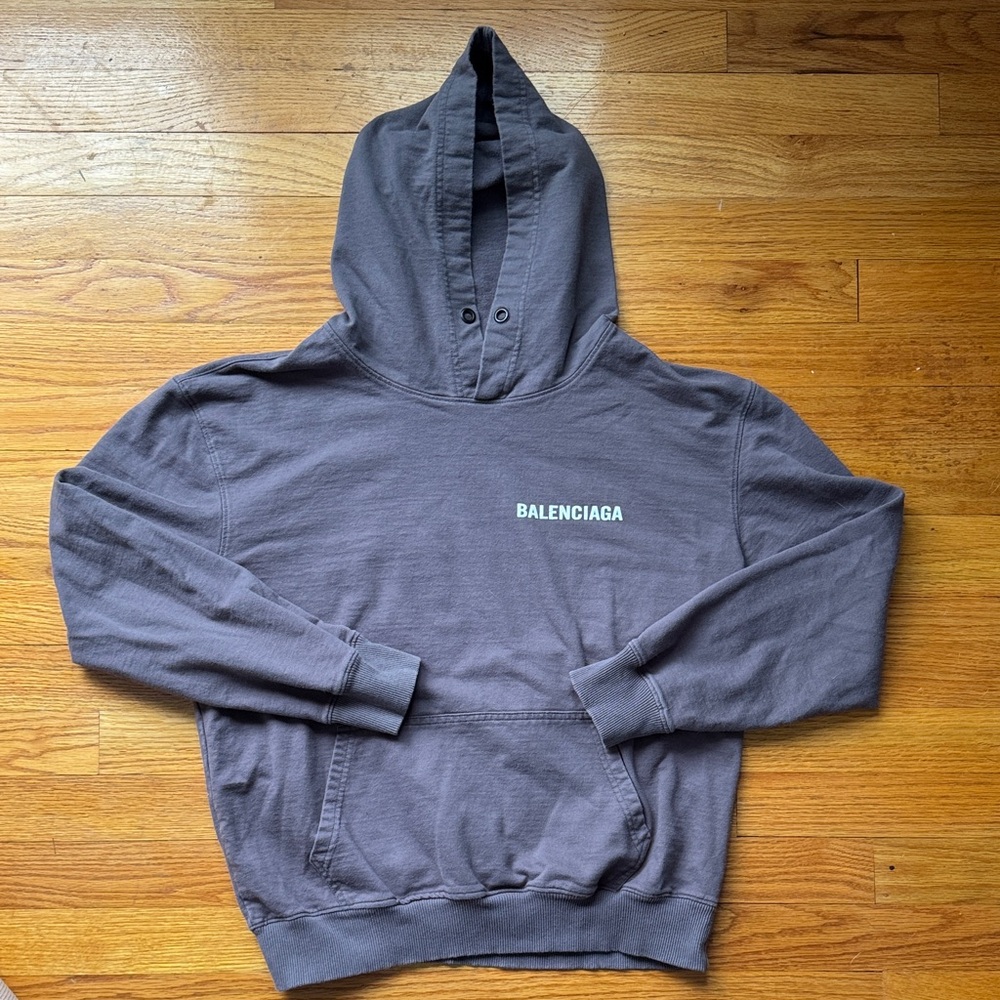 Balenciaga Charcoal Hoodie for kids